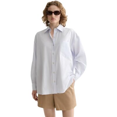 Scotch & Soda Core Girlfriend Poplin-skjorta, Shirting Blue 420, 40 Scotch & Soda Core Girlfriend Poplin-skjorta, Shirting Blue 420, 40