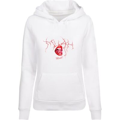 Tee Damhuvtröja Muah Hoody, avslappnad huvtröja med framtryck, normal passform, storlekar XS – 5XL, Vit, M Tee Damhuvtröja Muah Hoody, avslappnad huvtröja med framtryck, normal passform, storlekar XS – 5XL, Vit, M