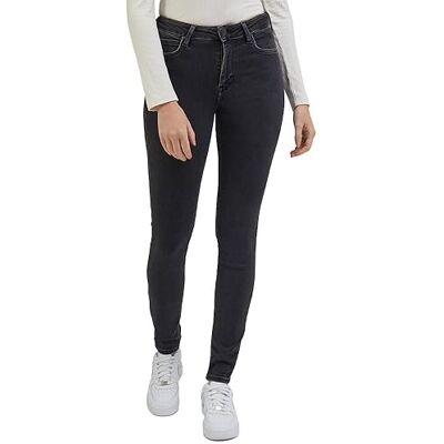 Lee Foreverfit jeans för kvinnor, svart, 40W x 29L Lee Foreverfit jeans för kvinnor, svart, 40W x 29L