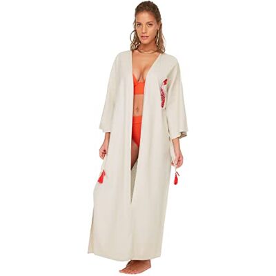 Trendyol Kvinnors broderad kimono & kaftan, orange, 36 Trendyol Kvinnors broderad kimono & kaftan, orange, 36