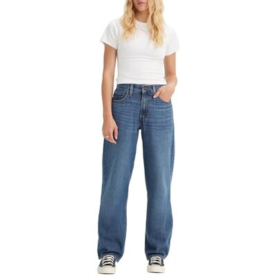 Levi's dam säckig pappa jeans, Svart skog, 28W / 32L Levi's dam säckig pappa jeans, Svart skog, 28W / 32L