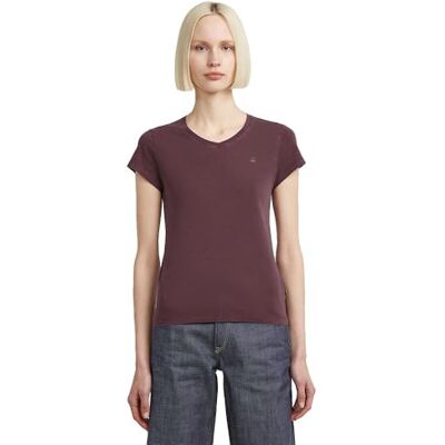 G-STAR RAW 8719965012981 Eyben Slim V-Neck Top 2.0, Röd (rödbrun Gd D24533-b059-h731), M G-STAR RAW 8719965012981 Eyben Slim V-Neck Top 2.0, Röd (rödbrun Gd D24533-b059-h731), M