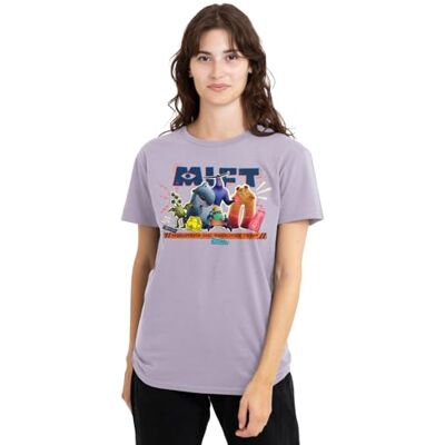 Monsters At Work MIFT Monsters Inc. Facilities Team damer t-shirt, lavendel, stor, Lavendel, L Monsters At Work MIFT Monsters Inc. Facilities Team damer t-shirt, lavendel, stor, Lavendel, L