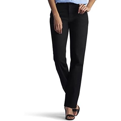 Lee Jeans för kvinnor, Svart bomull, 38 SE/Lange Lee Jeans för kvinnor, Svart bomull, 38 SE/Lange