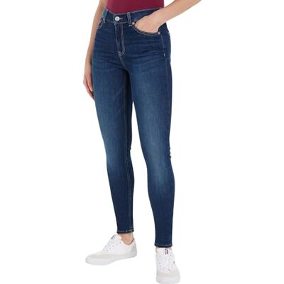 Tommy Jeans Tommy Hilfiger Dam Skinny, Denim mörk, 34W x 30L Tommy Jeans Tommy Hilfiger Dam Skinny, Denim mörk, 34W x 30L