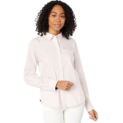 Tommy Hilfiger dam klassisk långärmad Roll Tab Button Down-skjorta (standard och plusstorlek), Ballerina rosa 01, M Tommy Hilfiger dam klassisk långärmad Roll Tab Button Down-skjorta (standard och plusstorlek), Ballerina rosa 01, M