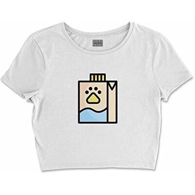 Bona Basics , Digitalt tryck, bas-t-shirt för kvinnor, 100% bomull, vit, avslappnad, damtoppar, storlek: L, Vitt och blått Bona Basics , Digitalt tryck, bas-t-shirt för kvinnor, 100% bomull, vit, avslappnad, damtoppar, storlek: L, Vitt och blått