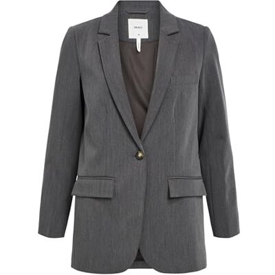 Object Objekt OBJSIGRID L/S Blazer NOOS, Medium grå melerad, 34 Object Objekt OBJSIGRID L/S Blazer NOOS, Medium grå melerad, 34