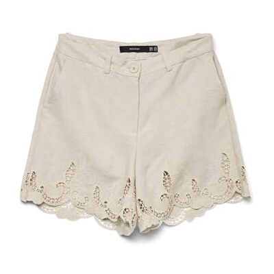 VERO MODA Vmsoffie Mw Embroidery långa shorts, Björk, 34 SE VERO MODA Vmsoffie Mw Embroidery långa shorts, Björk, 34 SE