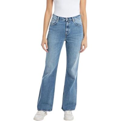 Replay Dam Bootcut jeans Teia Rose Label kollektion, 009 medium blå, 30W x 30L Replay Dam Bootcut jeans Teia Rose Label kollektion, 009 medium blå, 30W x 30L