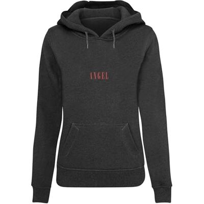 Tee Dam huvtröja Angel Hoody, avslappnad huvtröja med ryggtryck, normal passform, storlekar XS – 5XL, kol, XL Tee Dam huvtröja Angel Hoody, avslappnad huvtröja med ryggtryck, normal passform, storlekar XS – 5XL, kol, XL