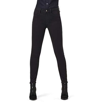 G-STAR RAW 3301 skinny jeans med hög midja, Blå (Rinsed D06053-8970-082), 23W / 30L G-STAR RAW 3301 skinny jeans med hög midja, Blå (Rinsed D06053-8970-082), 23W / 30L