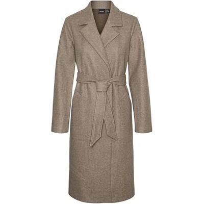 VERO MODA VMFORTUNEAYA LONG COAT GA NOOS, Choklad chip/detalj: melange, XL VERO MODA VMFORTUNEAYA LONG COAT GA NOOS, Choklad chip/detalj: melange, XL