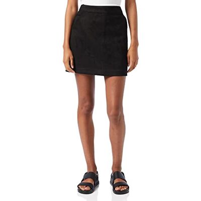 VERO MODA ONLY Damer Vmdonnadina Fauxsuede kort kjol Noos, svart, XXS VERO MODA ONLY Damer Vmdonnadina Fauxsuede kort kjol Noos, svart, XXS