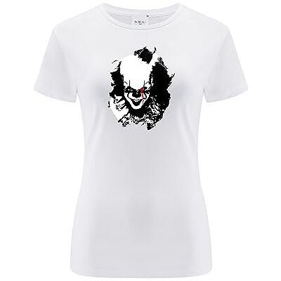 ERT GROUP Warner Bros. It 011, Kortärmad T-shirt dam, 100% bomull, Dubbelsidigt tryck, Size M, White, Sömlös design, Smidigt och elastiskt tyg för vardaglig lätthet ERT GROUP Warner Bros. It 011, Kortärmad T-shirt dam, 100% bomull, Dubbelsidigt tryck, Size M, White, Sömlös design, Smidigt och elastiskt tyg för vardaglig lätthet