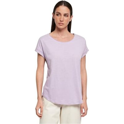 Build Your Brand Ladies Long Slub Tee, kortärmad dam-t-shirt av bomull finns i många färger, storlekar XS-5XL, lila, 3XL Build Your Brand Ladies Long Slub Tee, kortärmad dam-t-shirt av bomull finns i många färger, storlekar XS-5XL, lila, 3XL