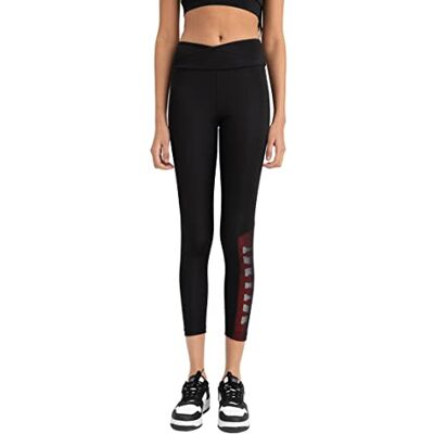 DeFacto Leggings med hög midja för kvinnor – sportbyxor för kvinnor, sportbyxor, svart, S DeFacto Leggings med hög midja för kvinnor – sportbyxor för kvinnor, sportbyxor, svart, S