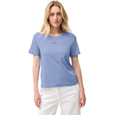 Cecil dam-t-shirt med ordningsdetalj, Djup pastellblå, M Cecil dam-t-shirt med ordningsdetalj, Djup pastellblå, M