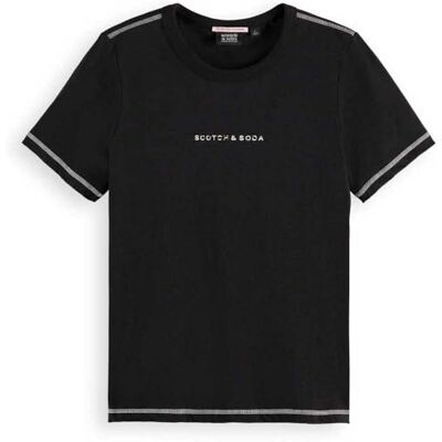 Scotch & Soda dam Core Flatlock Artwork Regular Fit T-shirt T-tröja Scotch & Soda dam Core Flatlock Artwork Regular Fit T-shirt T-tröja