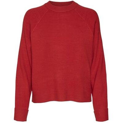 VERO MODA VMGOLD Mix LS O-hals tröja GA, Salsa, XS VERO MODA VMGOLD Mix LS O-hals tröja GA, Salsa, XS