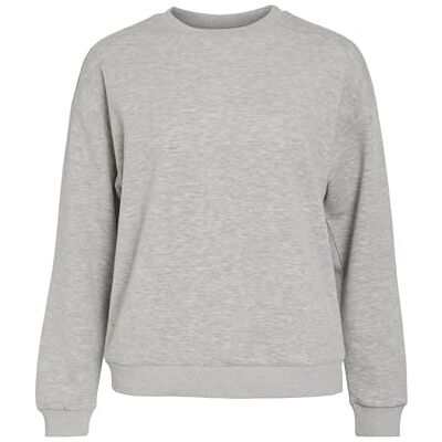 Vila VISANDY L/S Sweat TOP – NOOS, Ljusgrå melange, M Vila VISANDY L/S Sweat TOP – NOOS, Ljusgrå melange, M