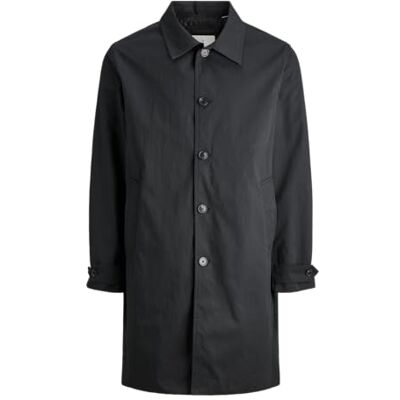 JACK & JONES Jprccmiles Mac Coat Sn, svart, XXL JACK & JONES Jprccmiles Mac Coat Sn, svart, XXL