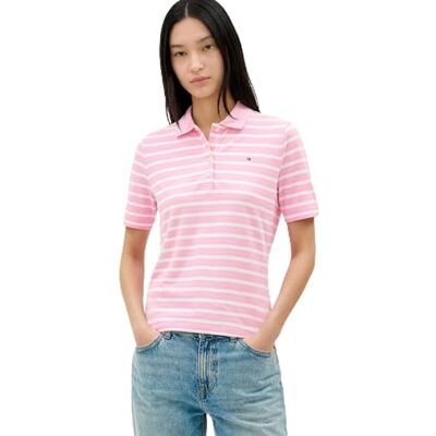 Tommy Hilfiger dam 1985 Reg Pique Polo Ss Ww0Ww43224, rosa, M Tommy Hilfiger dam 1985 Reg Pique Polo Ss Ww0Ww43224, rosa, M