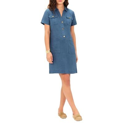 Caroll Dam ROBE-RK000-LAUREB/DENIM MOYEN/40, Färg: blå, 38 Caroll Dam ROBE-RK000-LAUREB/DENIM MOYEN/40, Färg: blå, 38