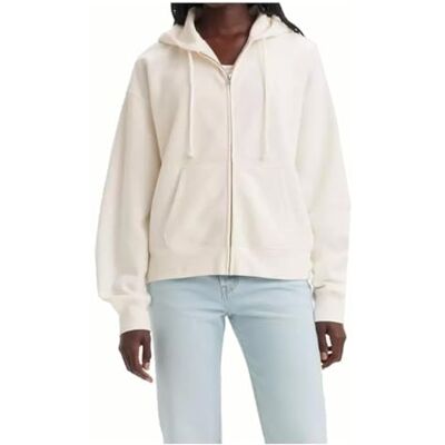 Levi's Everyday huvtröja med dragkedja socker swizzle fleece, Sockerswizzle, L Levi's Everyday huvtröja med dragkedja socker swizzle fleece, Sockerswizzle, L
