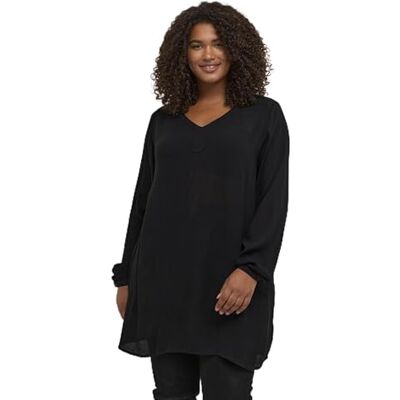 Kaffe Curve KCami LS Tunic tröja, svart djup, 42 dam, Black Deep Kaffe Curve KCami LS Tunic tröja, svart djup, 42 dam, Black Deep