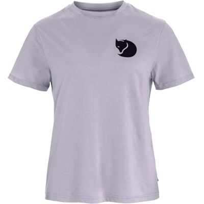 Fjällräven dam räv boxy-logotyp t-shirt, lavendel mist, XL, Lavender Mist, XL Fjällräven dam räv boxy-logotyp t-shirt, lavendel mist, XL, Lavender Mist, XL