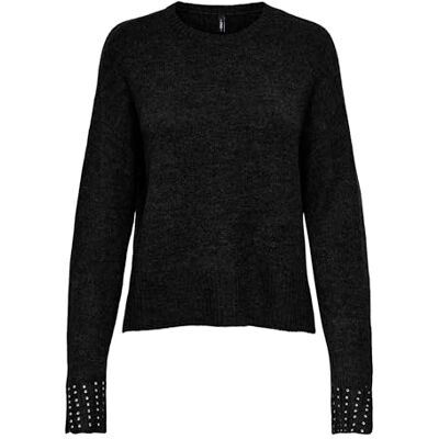 ONLY Onlohio Ls O-hals bling tröja KNT, svart, XL ONLY Onlohio Ls O-hals bling tröja KNT, svart, XL