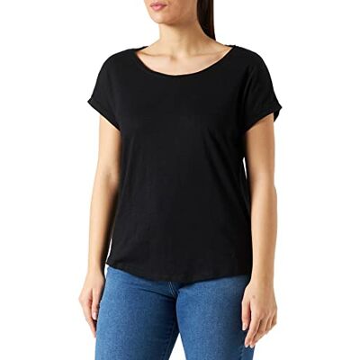 Build Your Brand Ladies Long Slub Tee, kortärmad dam-t-shirt av bomull finns i många färger, storlekar XS-5XL, svart, XS Build Your Brand Ladies Long Slub Tee, kortärmad dam-t-shirt av bomull finns i många färger, storlekar XS-5XL, svart, XS