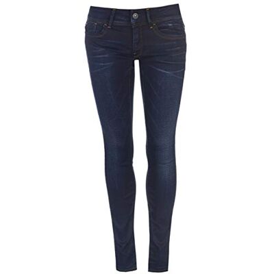 G-STAR RAW dam Jeans Lynn Mid Waist Skinny, Blue (medium aged 6131-71), 27W / 34L G-STAR RAW dam Jeans Lynn Mid Waist Skinny, Blue (medium aged 6131-71), 27W / 34L