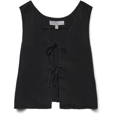 VERO MODA Vmfleur Sl String 2Way Top Ga, Svart denim, XL VERO MODA Vmfleur Sl String 2Way Top Ga, Svart denim, XL