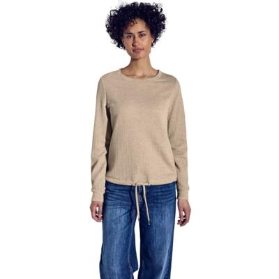 Street One Mysig strukturtröja, Sheer Beige Mel., 36 Street One Mysig strukturtröja, Sheer Beige Mel., 36