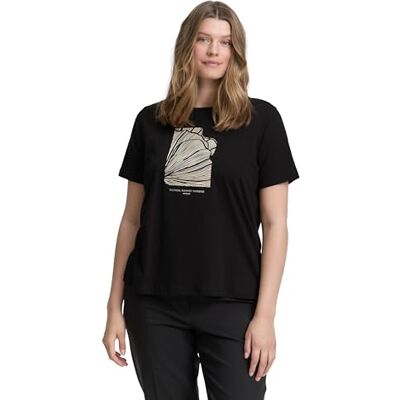 TOM TAILOR Plussize dam-t-shirt, 29999 Svart, 44 SE/L TOM TAILOR Plussize dam-t-shirt, 29999 Svart, 44 SE/L