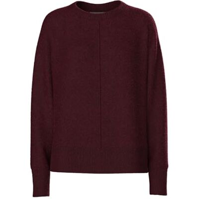 PIECES Pcmalou Ls O-Neck Cutline Knit Noos Bc, tawny port, XL PIECES Pcmalou Ls O-Neck Cutline Knit Noos Bc, tawny port, XL