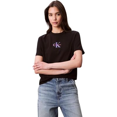 Calvin jeans dam SS 20-tal klassisk logotyp TEE LV047C856G grafiska t-shirts, svart (svart), XXS, svart (svart), XXS Calvin jeans dam SS 20-tal klassisk logotyp TEE LV047C856G grafiska t-shirts, svart (svart), XXS, svart (svart), XXS
