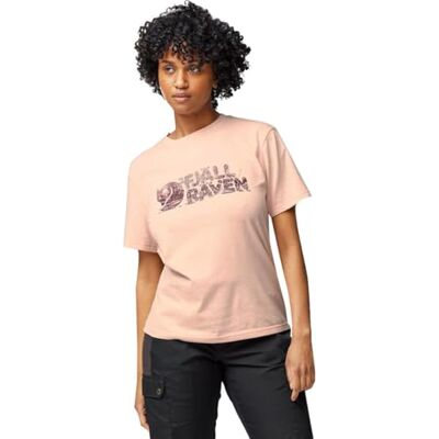 Fjällräven Fjallraven 14600165-302 Lush Logo T-shirt W T-shirt dam Chalk Rose storlek XS, Kritros, XS Fjällräven Fjallraven 14600165-302 Lush Logo T-shirt W T-shirt dam Chalk Rose storlek XS, Kritros, XS