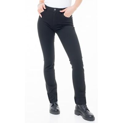 BIKERS GEAR AUSTRALIA PHILLIP ISLAND BG Bikers Gear Australia Damer motorcykel jeans CE knä pansrad stretch denim, svart, UK 18R EU 46R, XXL BIKERS GEAR AUSTRALIA PHILLIP ISLAND BG Bikers Gear Australia Damer motorcykel jeans CE knä pansrad stretch denim, svart, UK 18R EU 46R, XXL