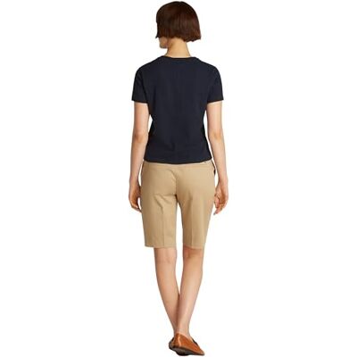 Tommy Hilfiger Dam SLUB REG C-NK SS WW0WW44433, blå, M, Blå (mörk natt marinblå), M Tommy Hilfiger Dam SLUB REG C-NK SS WW0WW44433, blå, M, Blå (mörk natt marinblå), M