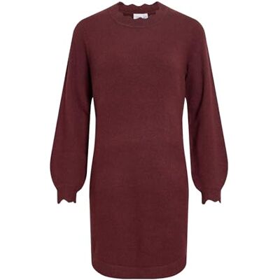 Vila Vinikolina O-hals L/S stickad klänning – Noos Vila Vinikolina O-hals L/S stickad klänning – Noos