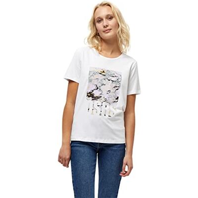 DESIRES Dam Jenelle T-shirt, Vit, M DESIRES Dam Jenelle T-shirt, Vit, M