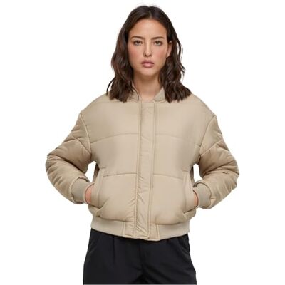 Urban Classics Dam Puffer Blouson jacka, Wetsand, XXL Urban Classics Dam Puffer Blouson jacka, Wetsand, XXL