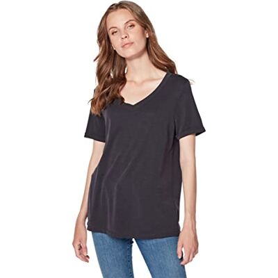 Mavi Damtröjor kortärmad V-ringad T-shirt premium, svart, XS Mavi Damtröjor kortärmad V-ringad T-shirt premium, svart, XS