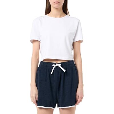 Tommy Hilfiger dam TERRY SHORTS UW0UW05951, blå, L, Blå (mörk natt marinblå), L Tommy Hilfiger dam TERRY SHORTS UW0UW05951, blå, L, Blå (mörk natt marinblå), L