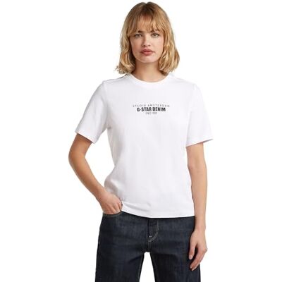 G-STAR HD GR R T WMN T-shirt, vit (vit D27976-c336-110), S dam, Vit (vit D27976-c336-110), S G-STAR HD GR R T WMN T-shirt, vit (vit D27976-c336-110), S dam, Vit (vit D27976-c336-110), S