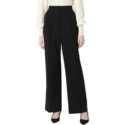 VERO MODA Bestseller A/S VMTROIAN MR Wide DAD Pant NOOS byxor, svart, XS/32, Schwarz, (XS) W x 32L VERO MODA Bestseller A/S VMTROIAN MR Wide DAD Pant NOOS byxor, svart, XS/32, Schwarz, (XS) W x 32L