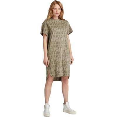 G-STAR RAW Tryckt lös t-shirt klänning, Flerfärgad (Shamrock Raw Paint D24484-d611-g468), XXS G-STAR RAW Tryckt lös t-shirt klänning, Flerfärgad (Shamrock Raw Paint D24484-d611-g468), XXS
